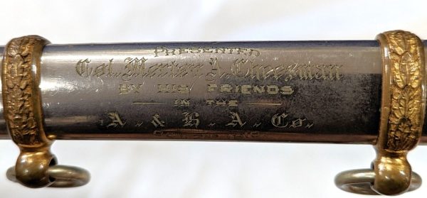 RARE COLONEL CHEESMAN 1902 US ARMY INFANTRY OFFICERS ETCHED SWORD & SCABBARD WW1 - Image 13