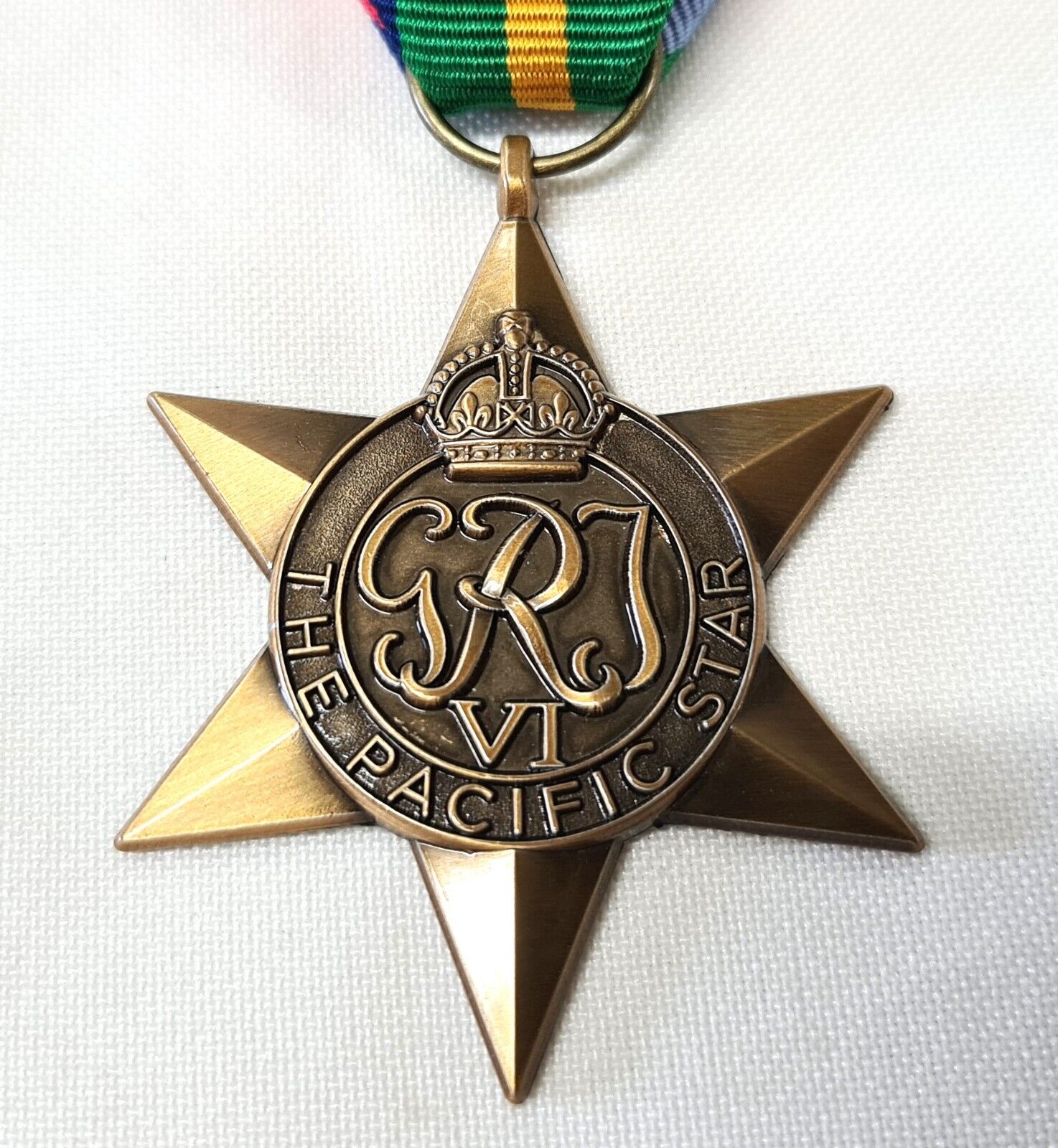 *WW2 PACIFIC STAR MEDAL AUSTRALIAN ARMY NAVY REPLICA ANZAC KOKODA SINGAPORE JB Military Antiques