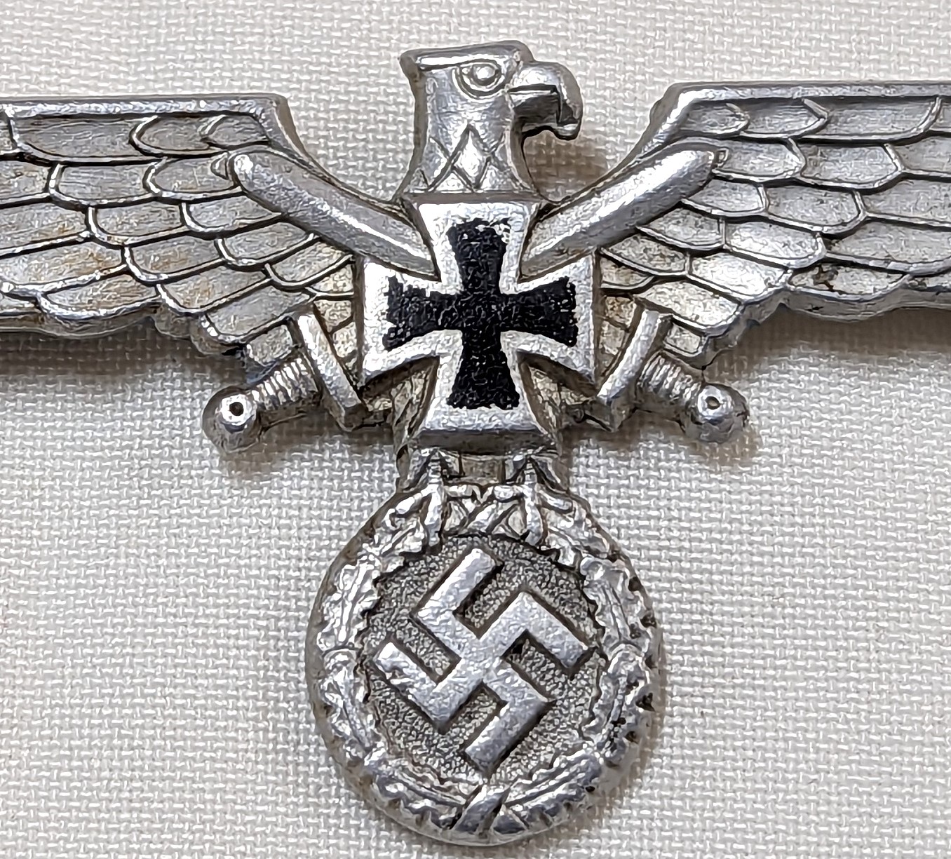 WW2 GERMAN VETERANS’ ORGANISATION UNIFORM BREAST EAGLE BADGE NS RKB