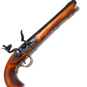 DENIX KENTUCKY BLACKPOWDER FLINTLOCK PISTOL, 1750s REPLICA WAR OF INDEPENDENCE