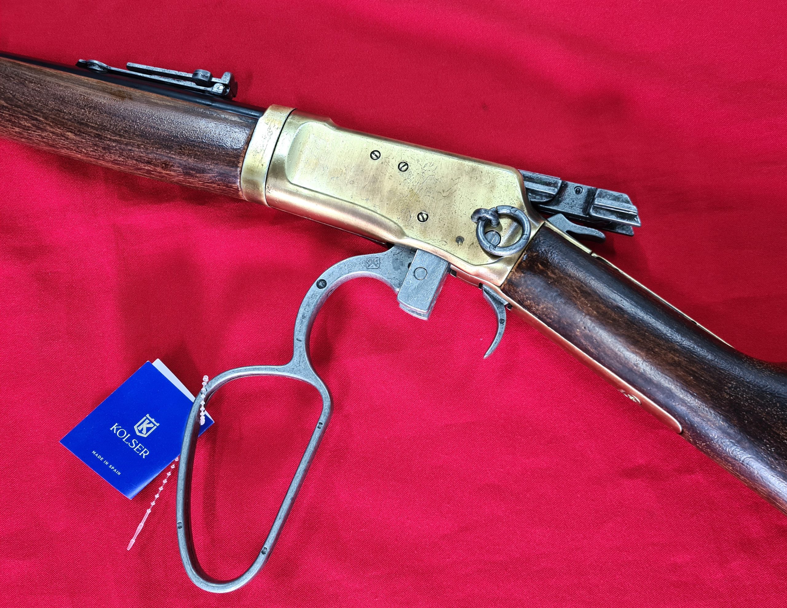 KOLSER WESTERN LEVER ACTION REPLICA RIFLE WINCHESTER WITH LADDER SIGHT