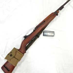 WW2 U.S. rendered inert M1 .30 cal carbine rifle, 1943 dated by IBM