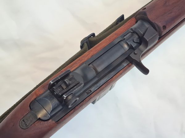 WW2 U.S. rendered inert M1 .30 cal carbine rifle, 1943 dated by IBM
